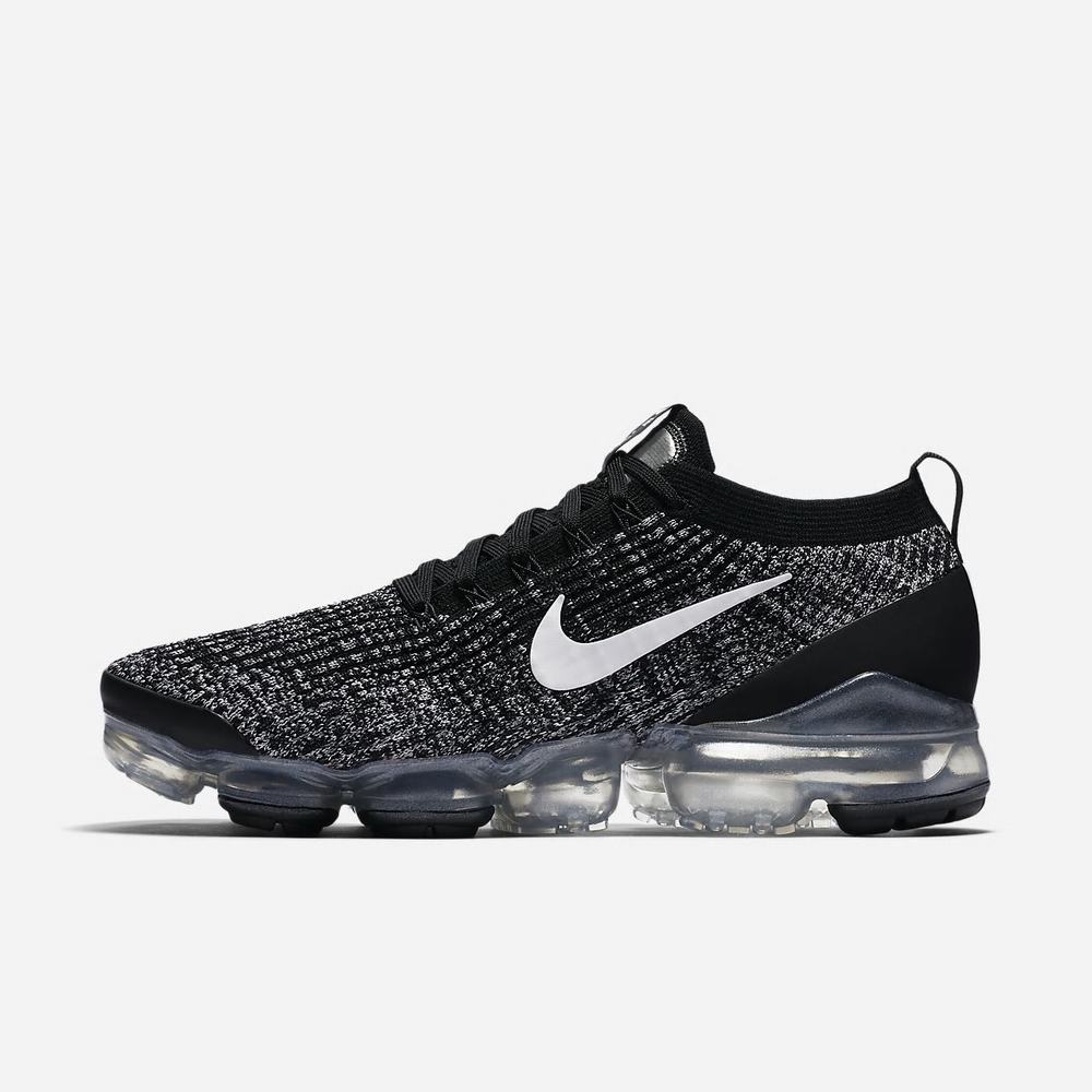 Sneakers Nike Air VaporMax Flyknit 3 Noir 8345-076 Black/Metallic Silver/White Homme | TEM-65780635